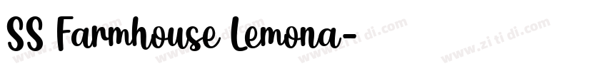 SS Farmhouse Lemona字体转换